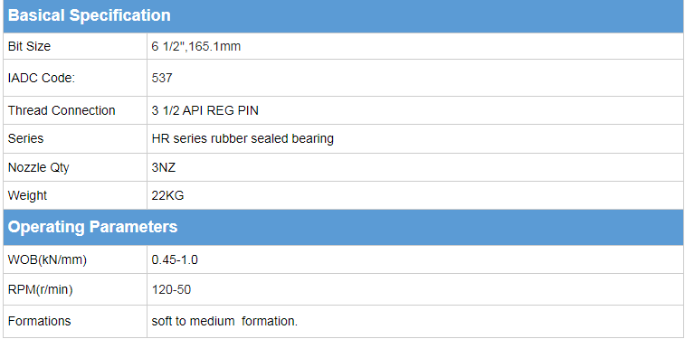 6.12.537碳化钨插入Tricone Bit