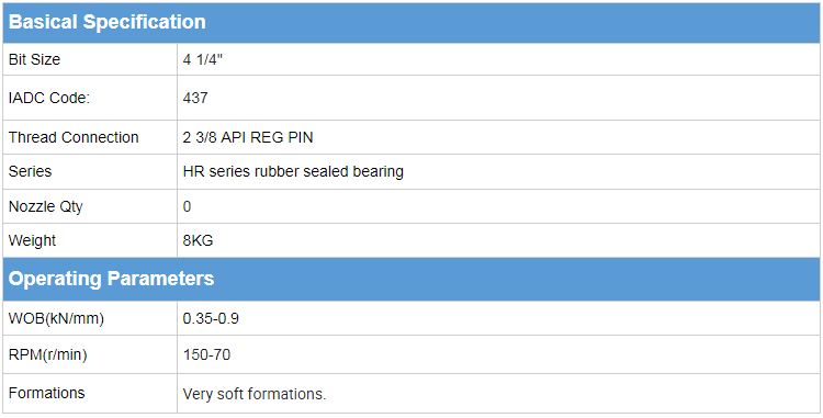 4 14 437 三牙轮钻头