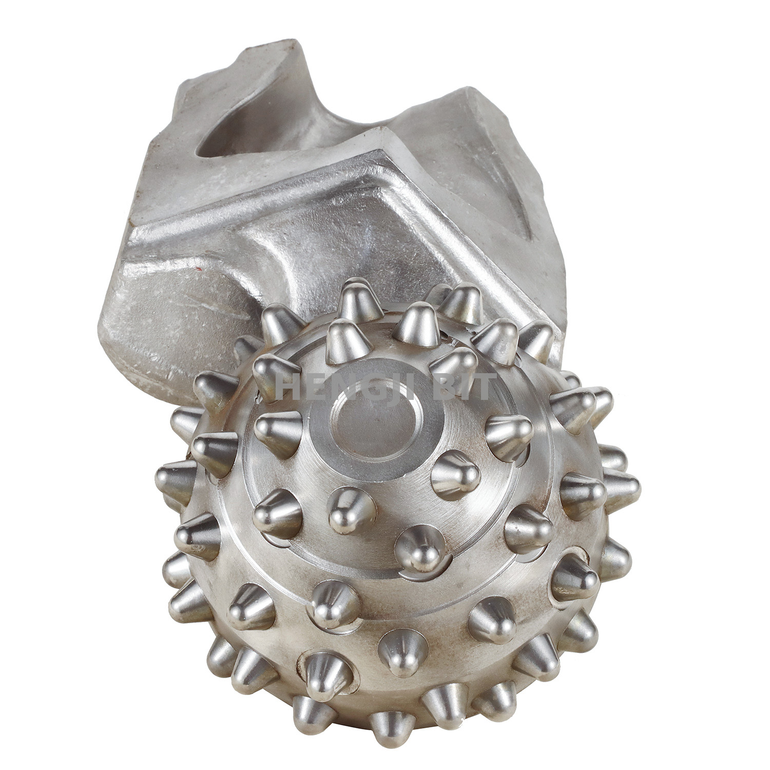 单牙轮钻头钻岩地层的工作方式